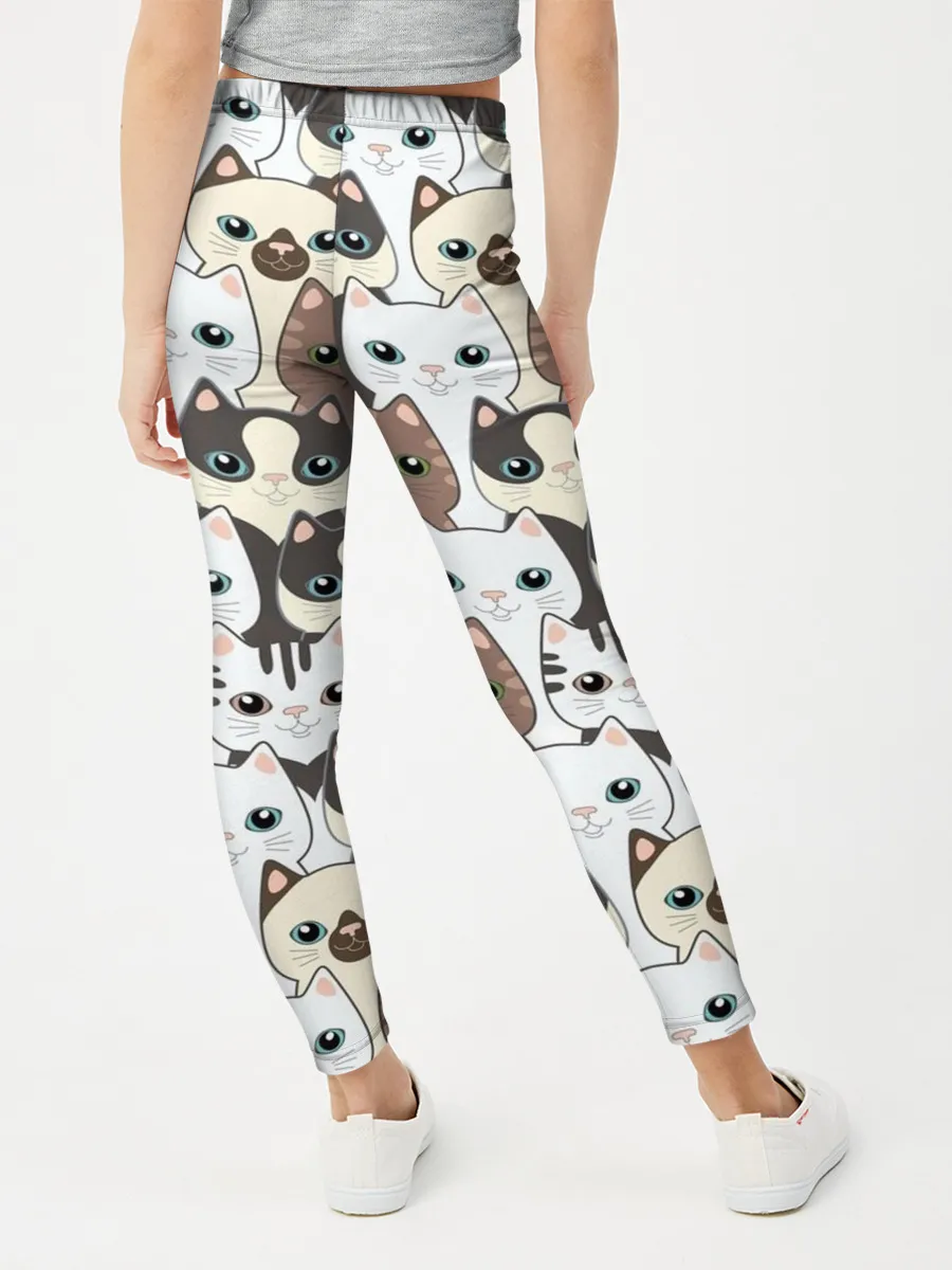 Леггинсы для девочки / Котики