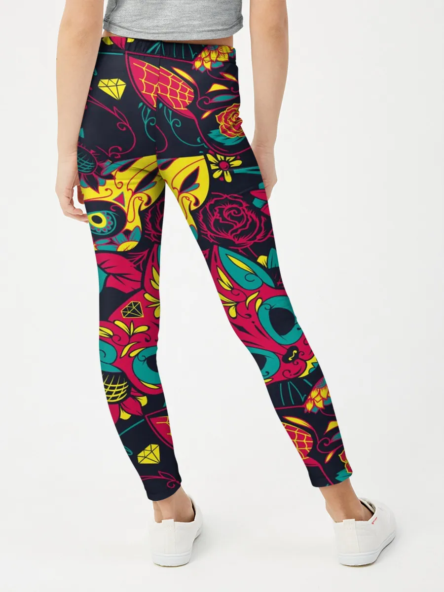 Леггинсы для девочки / Кошачий День Мёртвых