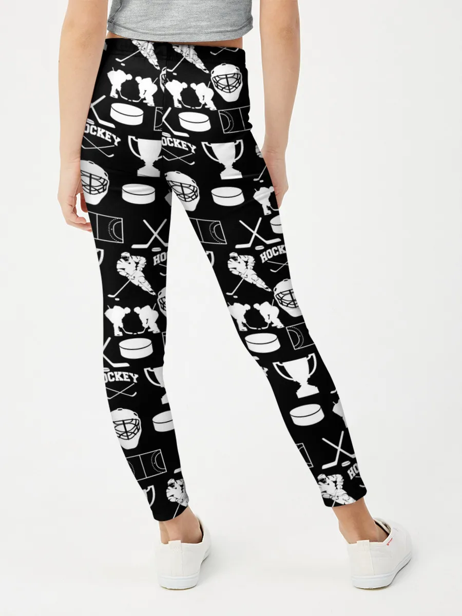 Леггинсы для девочки / ХОККЕЙ