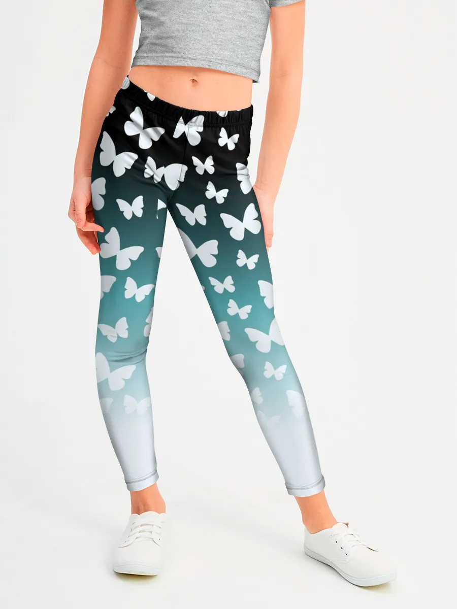 Леггинсы для девочки / Бабочки