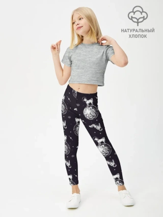 Леггинсы для девочки / Собаки - астронавты