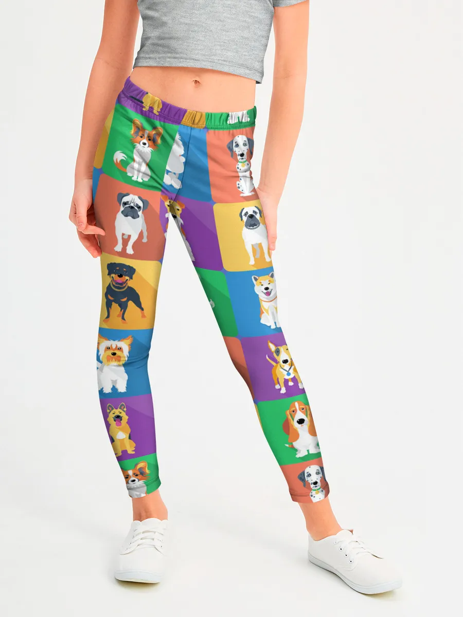 Леггинсы для девочки / Забавные собаки