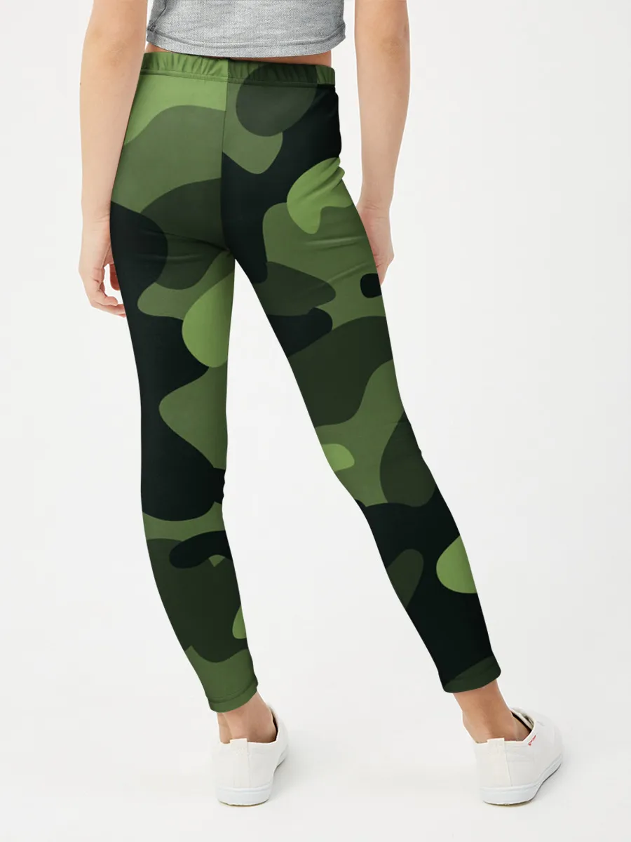 Леггинсы для девочки / Камуфляж