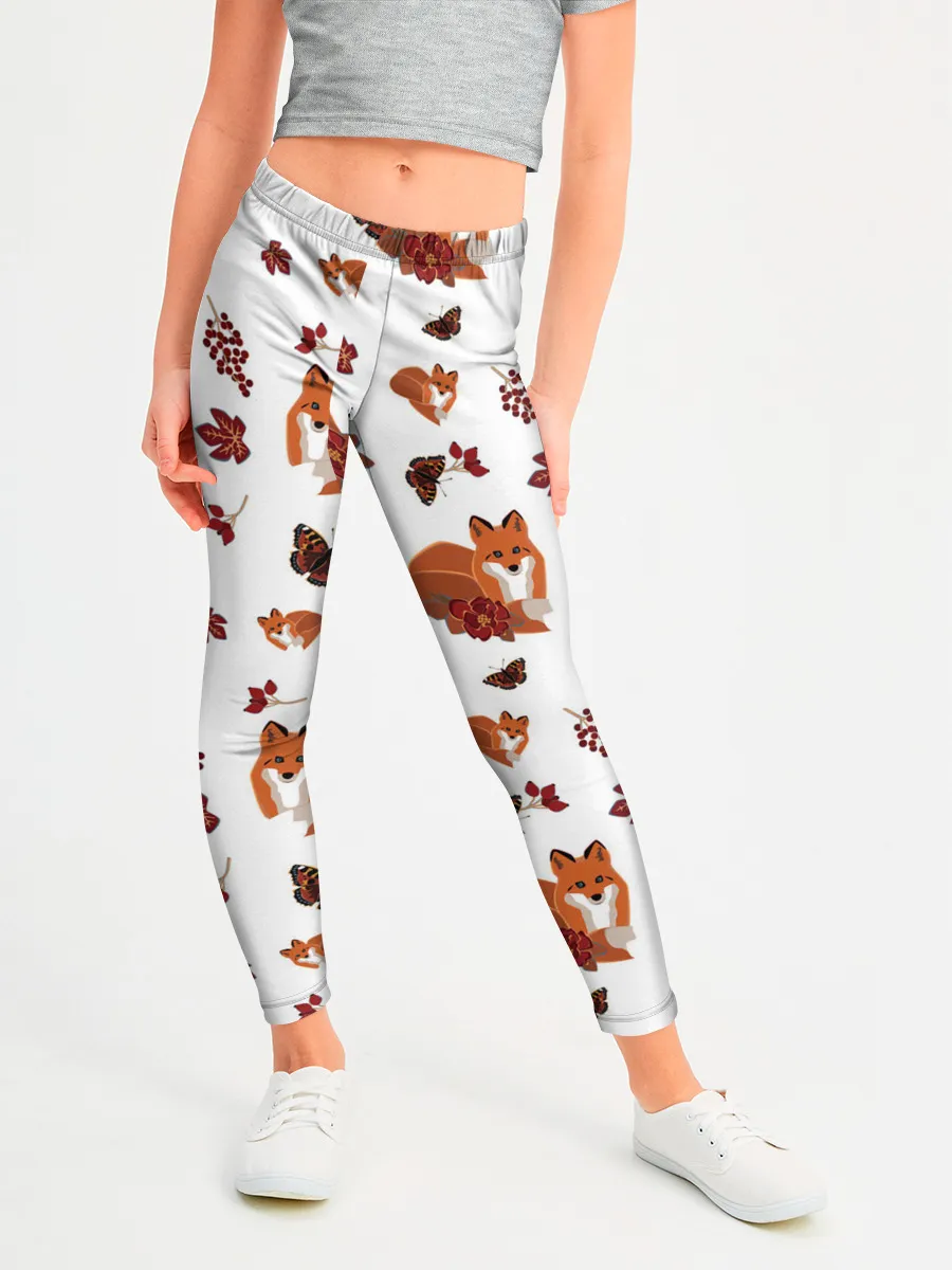 Леггинсы для девочки / Лиса