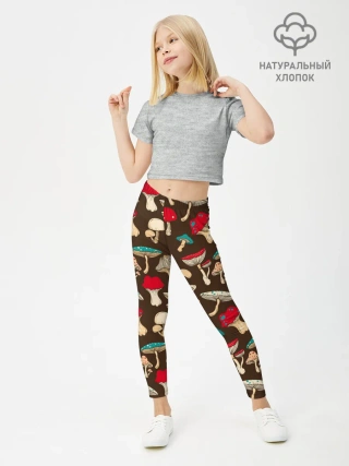 Леггинсы для девочки / Грибы