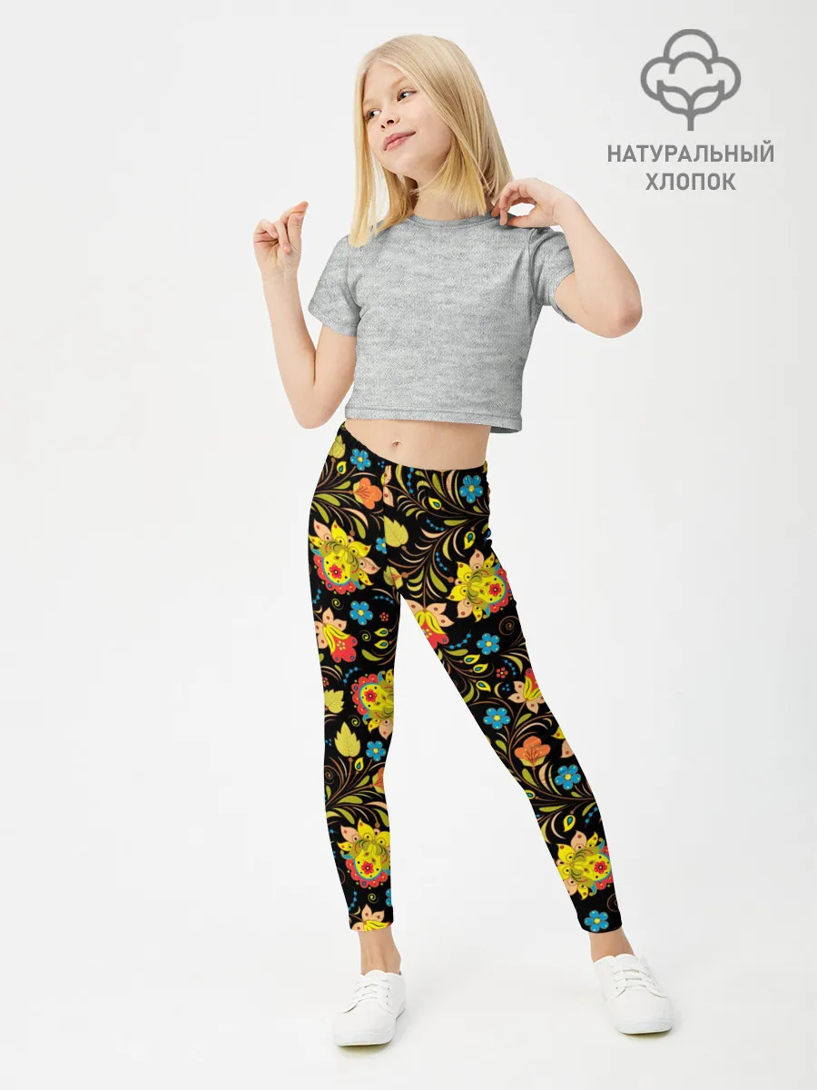 Леггинсы для девочки / Хохлома