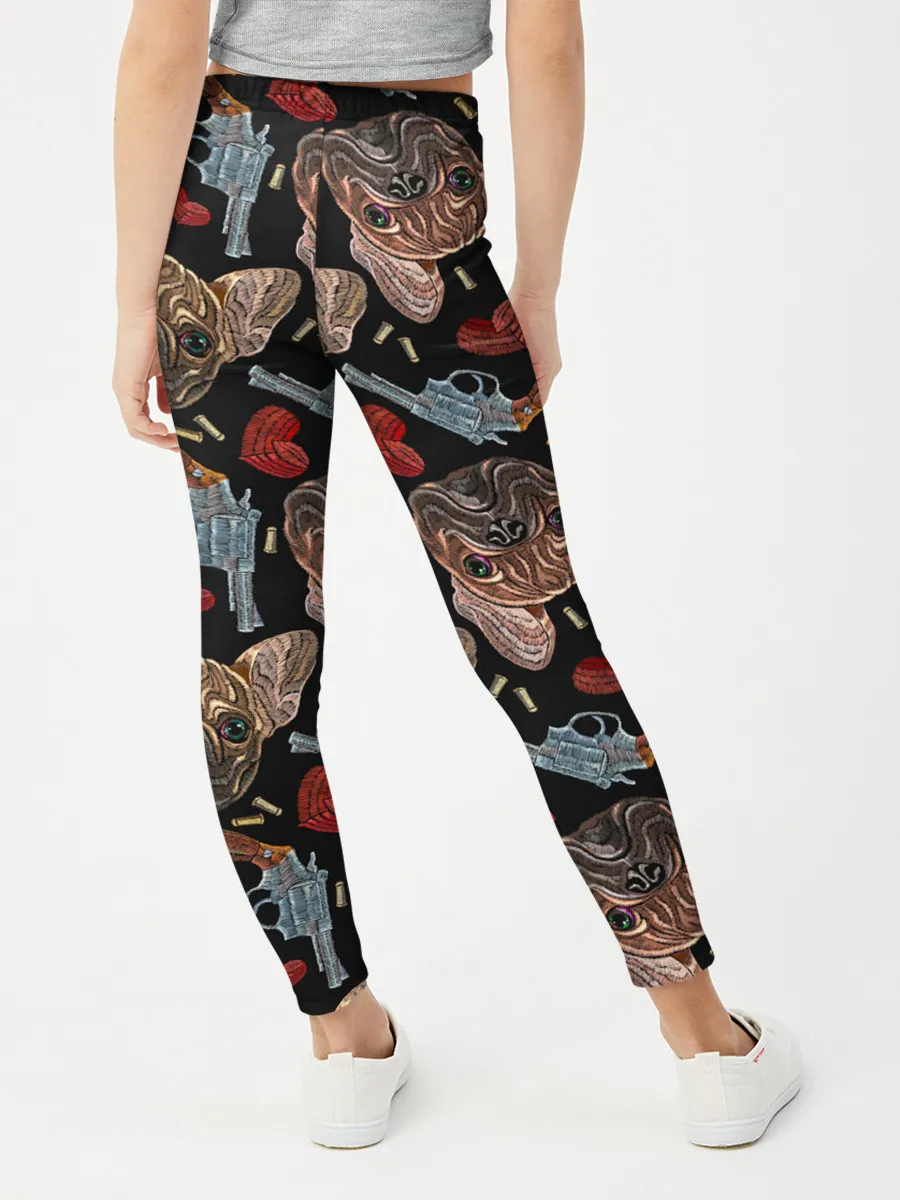 Леггинсы для девочки / Бульдоги