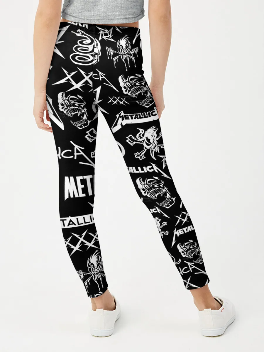 Леггинсы для девочки / METALLICA LOGOBOMBING