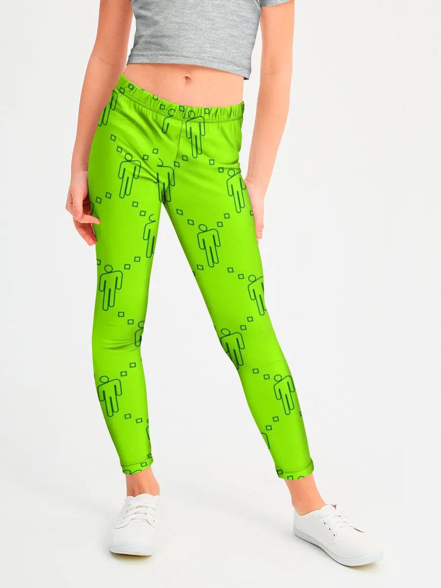 Леггинсы для девочки / Billie Eilish pattern