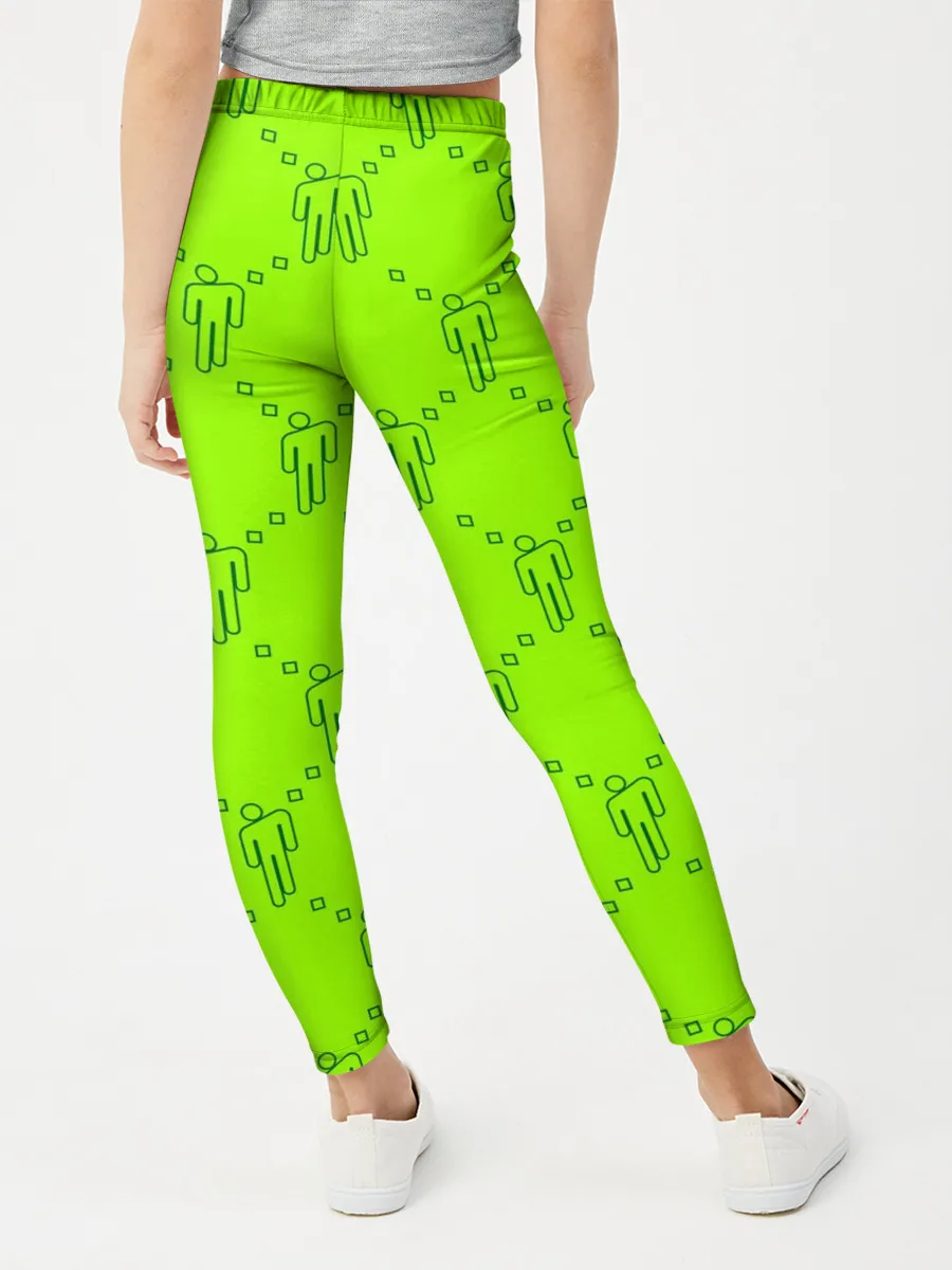 Леггинсы для девочки / Billie Eilish pattern