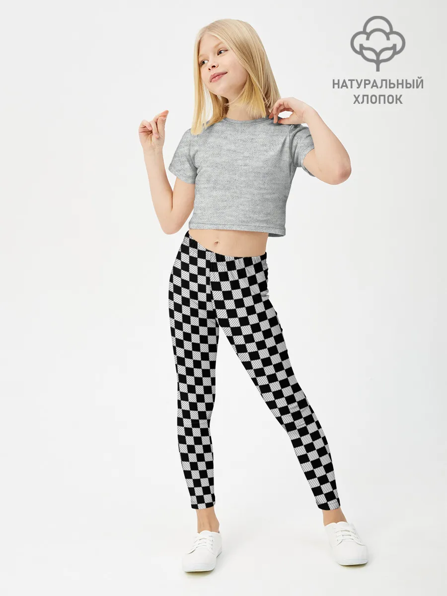 Леггинсы для девочки / Checkerboard Color