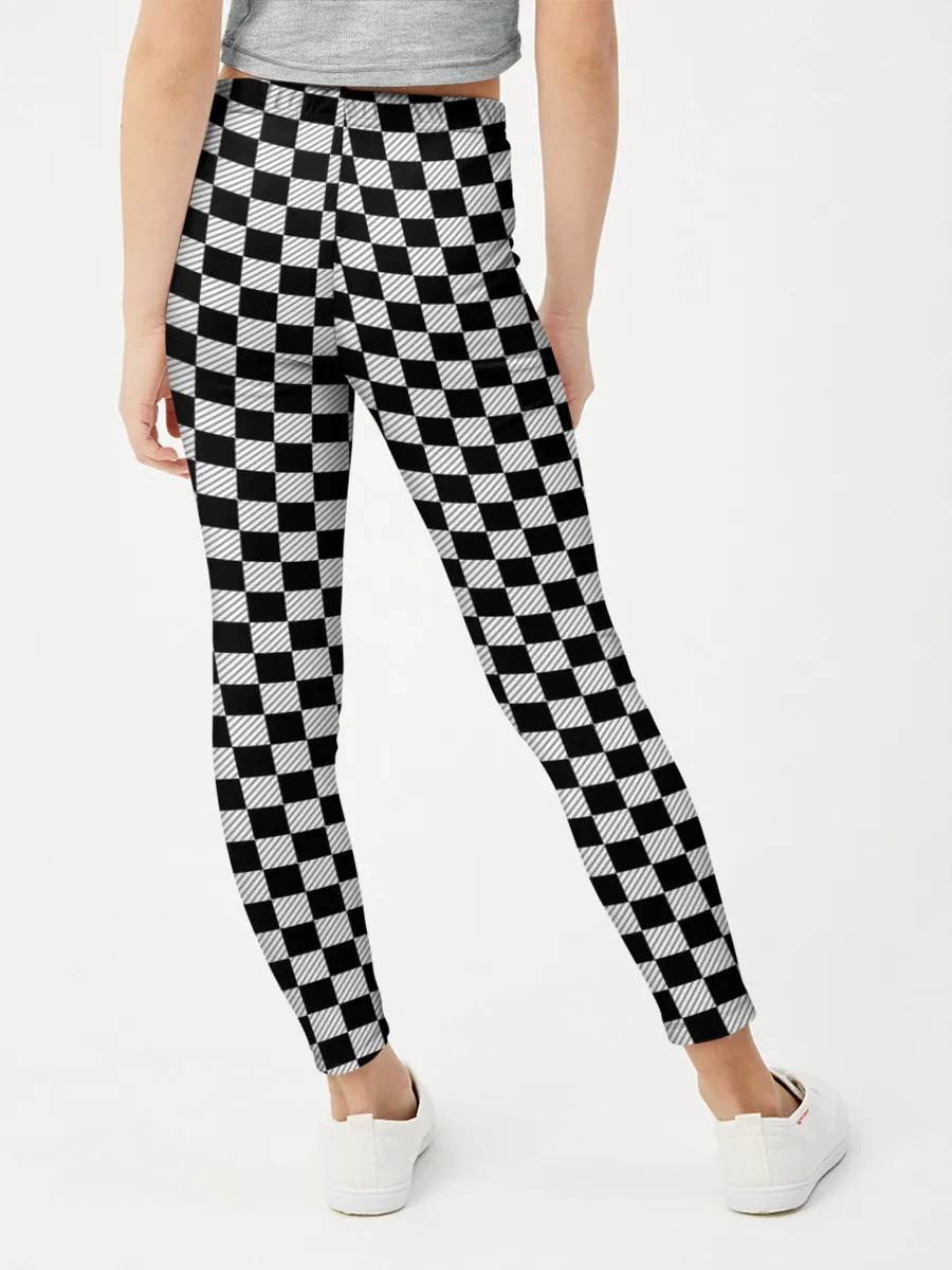Леггинсы для девочки / Checkerboard Color