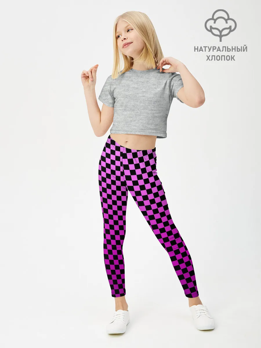 Леггинсы для девочки / Checkerboard Color