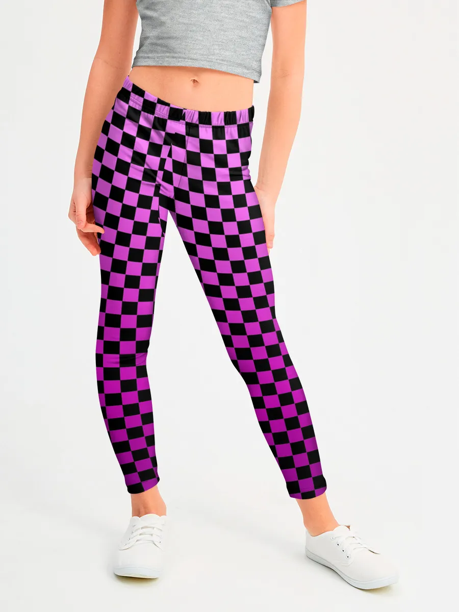 Леггинсы для девочки / Checkerboard Color