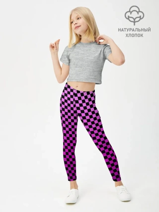 Леггинсы для девочки / Checkerboard Color