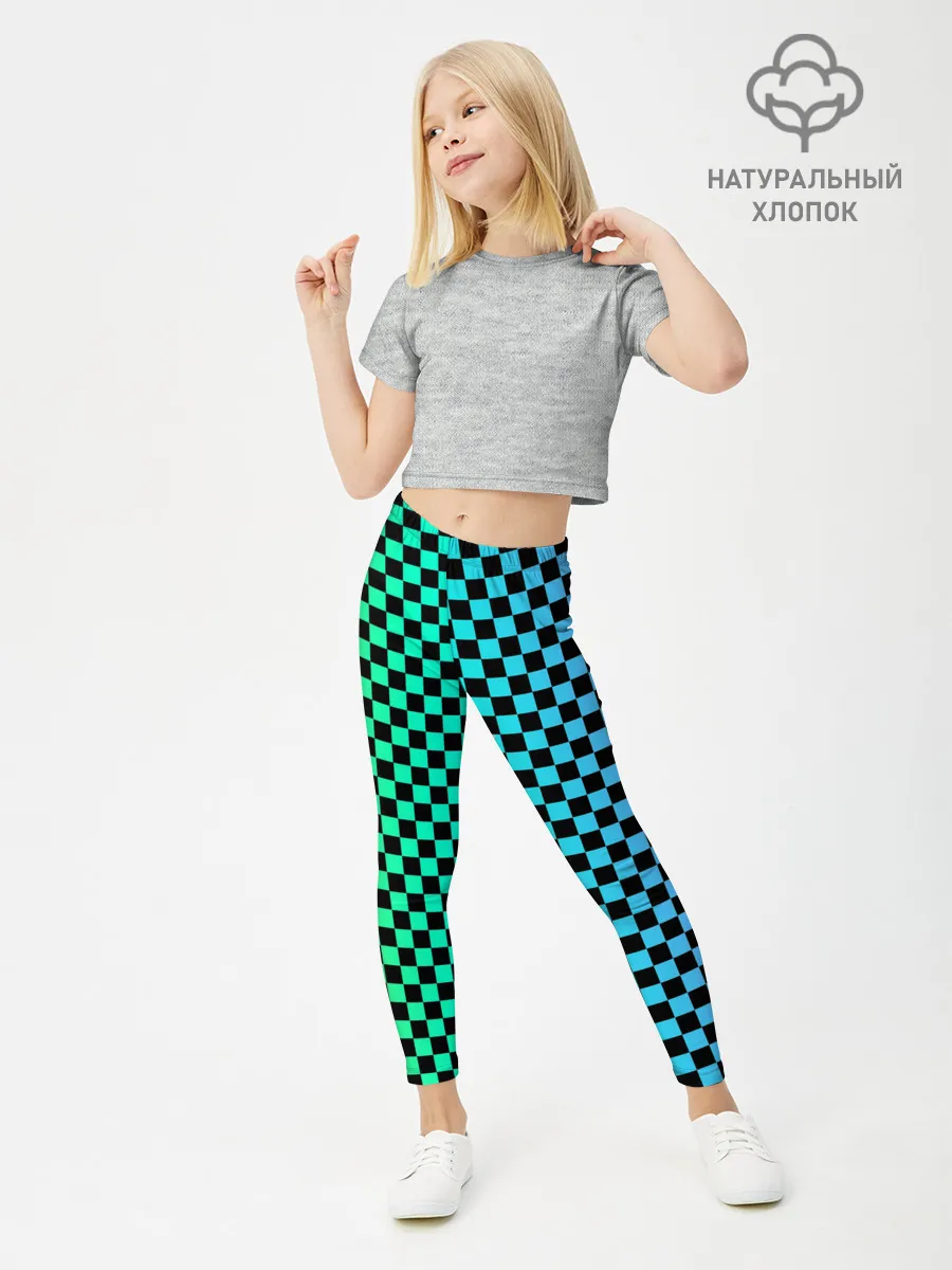 Леггинсы для девочки / Checkerboard Color