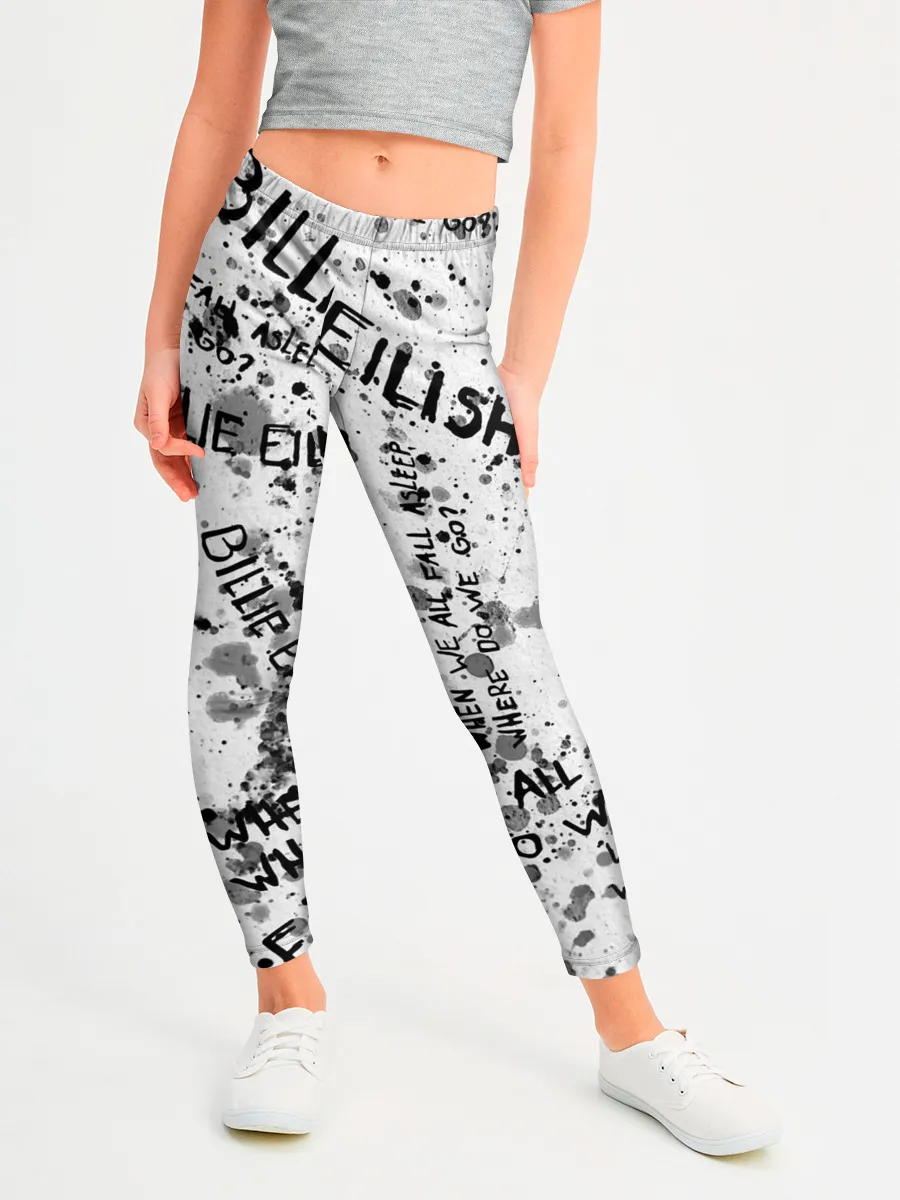 Леггинсы для девочки / BILLIE EILISH - Where Do We Go