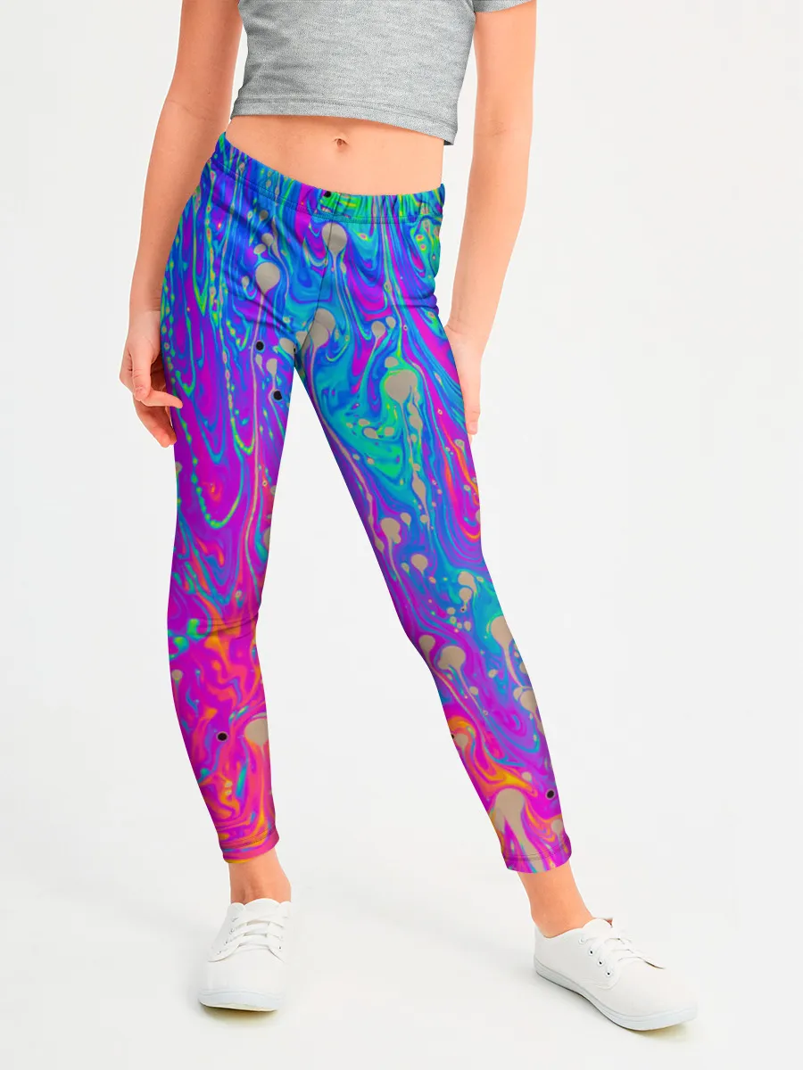 Леггинсы для девочки / НЕОНОВАЯ ПАЛИТРА