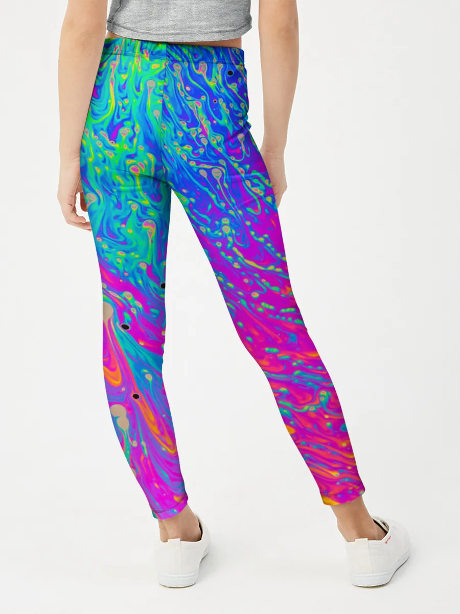 Леггинсы для девочки / НЕОНОВАЯ ПАЛИТРА