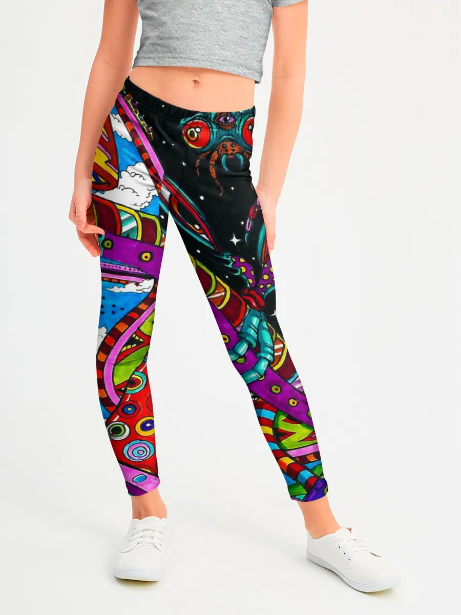 Леггинсы для девочки / психоделика