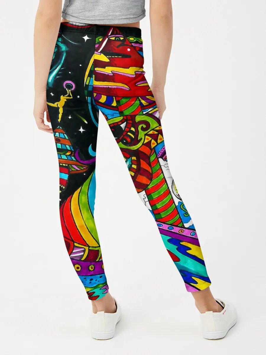 Леггинсы для девочки / психоделика