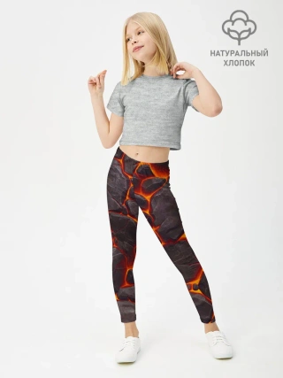 Леггинсы для девочки / Лава