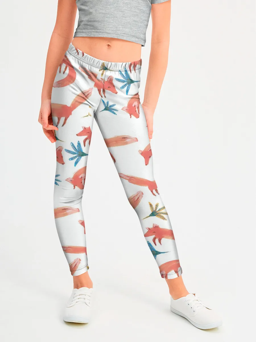 Леггинсы для девочки / Fox Pattern