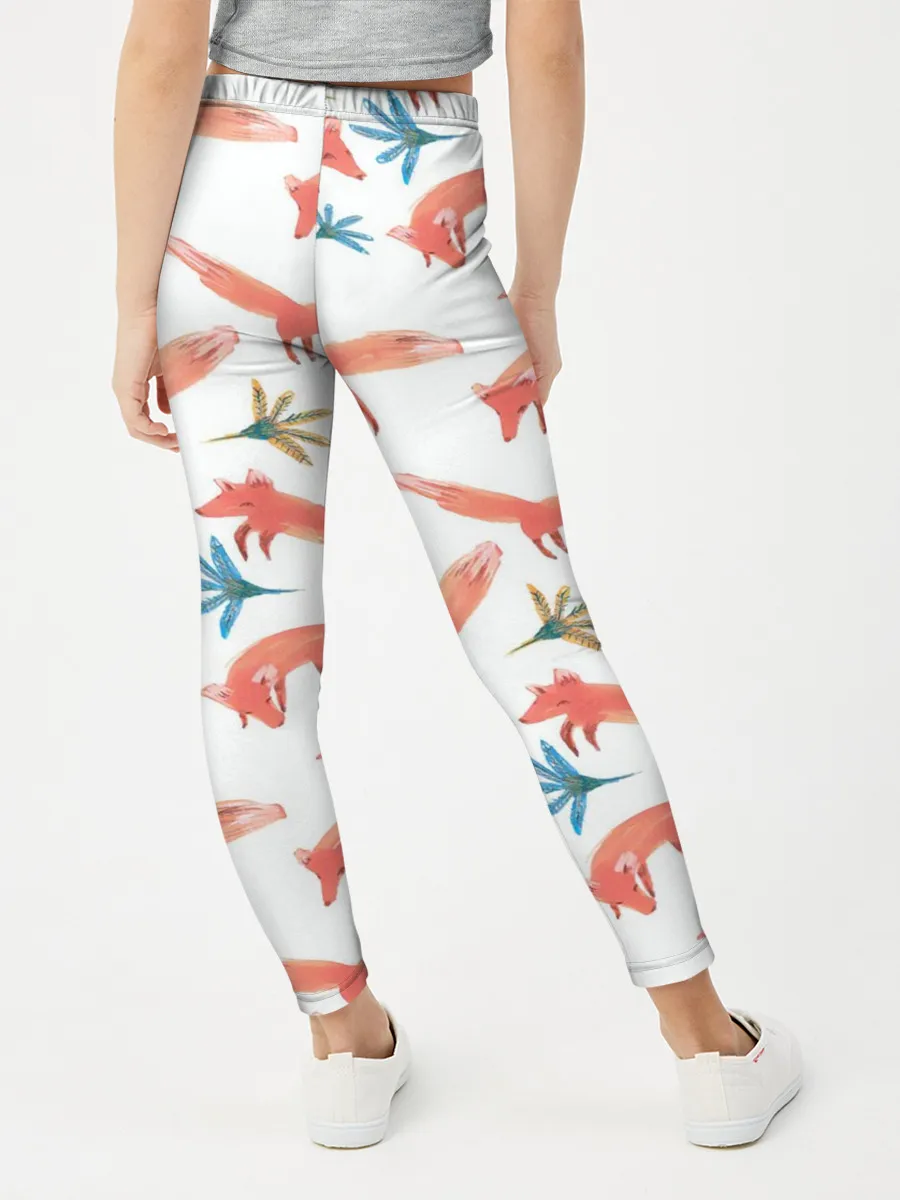 Леггинсы для девочки / Fox Pattern