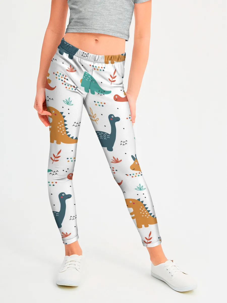Леггинсы для девочки / Милые динозавры