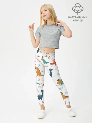 Леггинсы для девочки / Милые динозавры