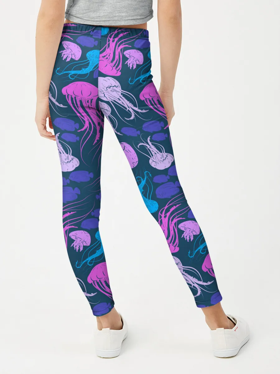Леггинсы для девочки / Медузы