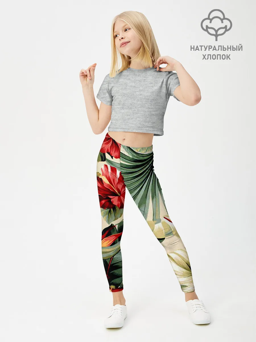 Леггинсы для девочки / ТРОПИКИ