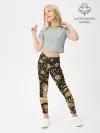 Леггинсы для девочки / Gold & Black