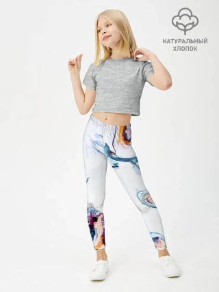 Леггинсы для девочки / Брызги красок