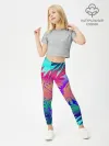 Леггинсы для девочки / НЕОНОВЫЕ ПАЛЬМЫ