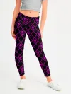 Леггинсы для девочки / KILLER QUEEN фиолетовый узор