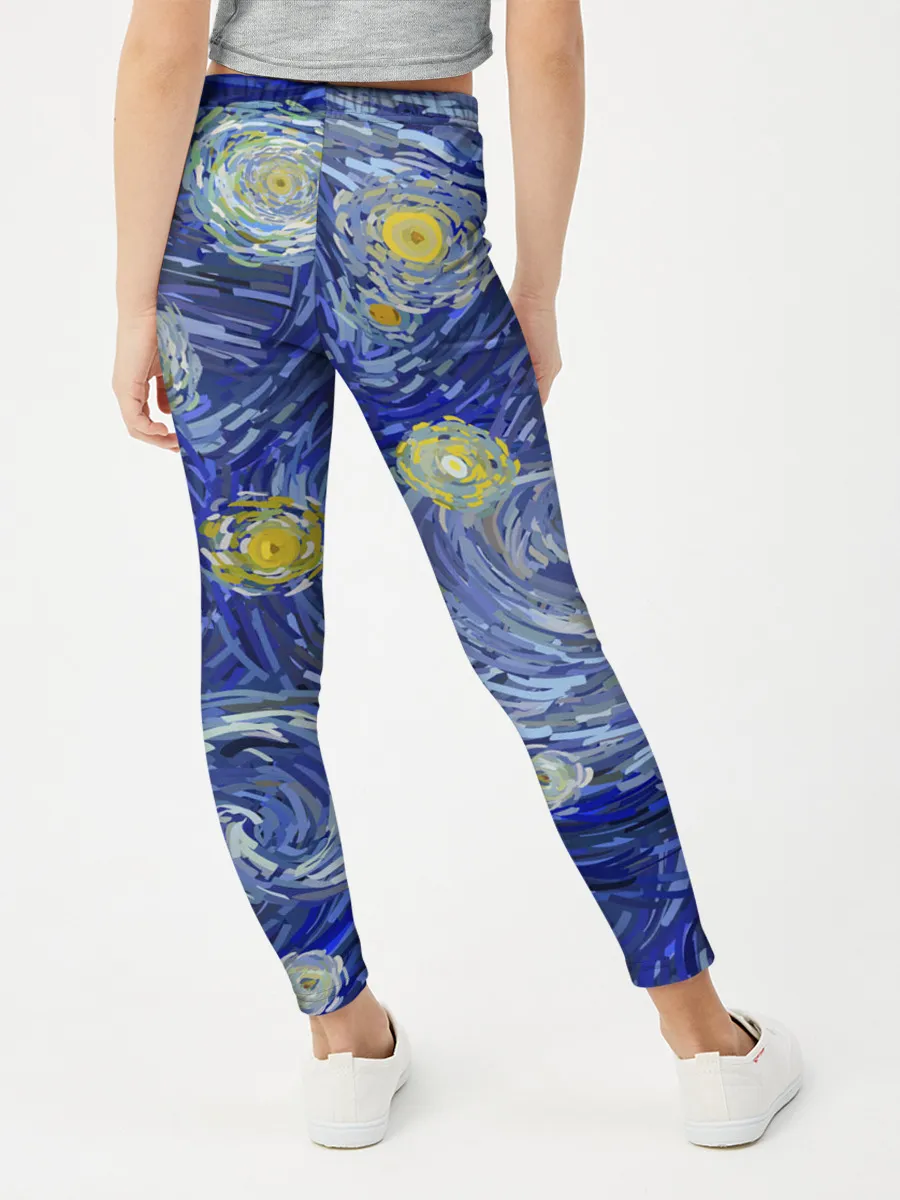 Леггинсы для девочки / Полотно ван Гога