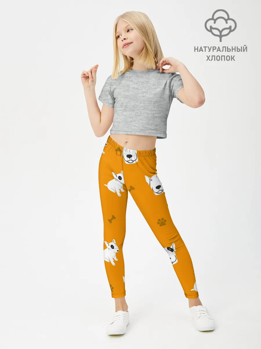 Леггинсы для девочки / Английский бультерьер