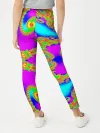 Леггинсы для девочки / Неоновый фрактал
