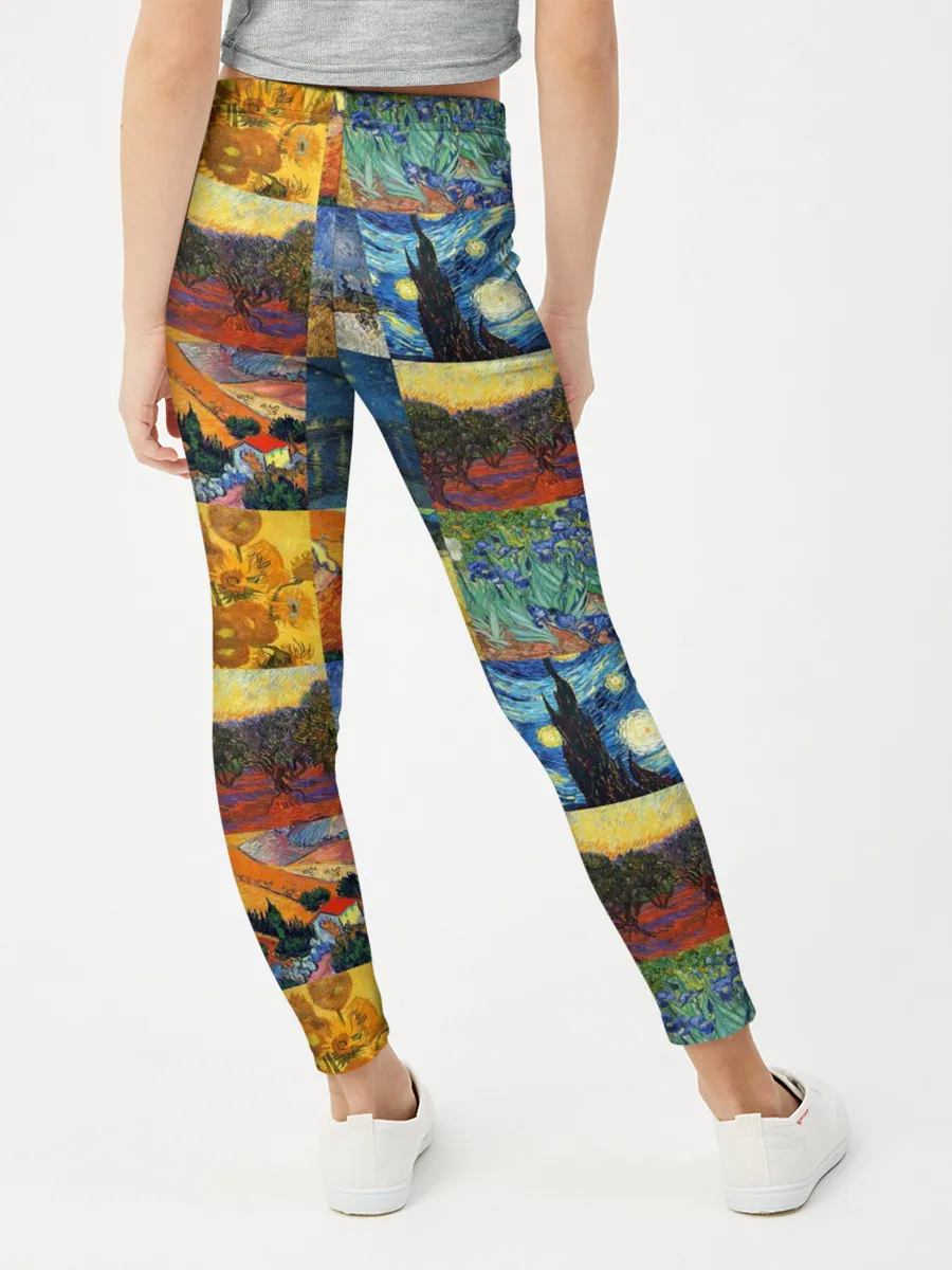 Леггинсы для девочки / Картины Ван Гога