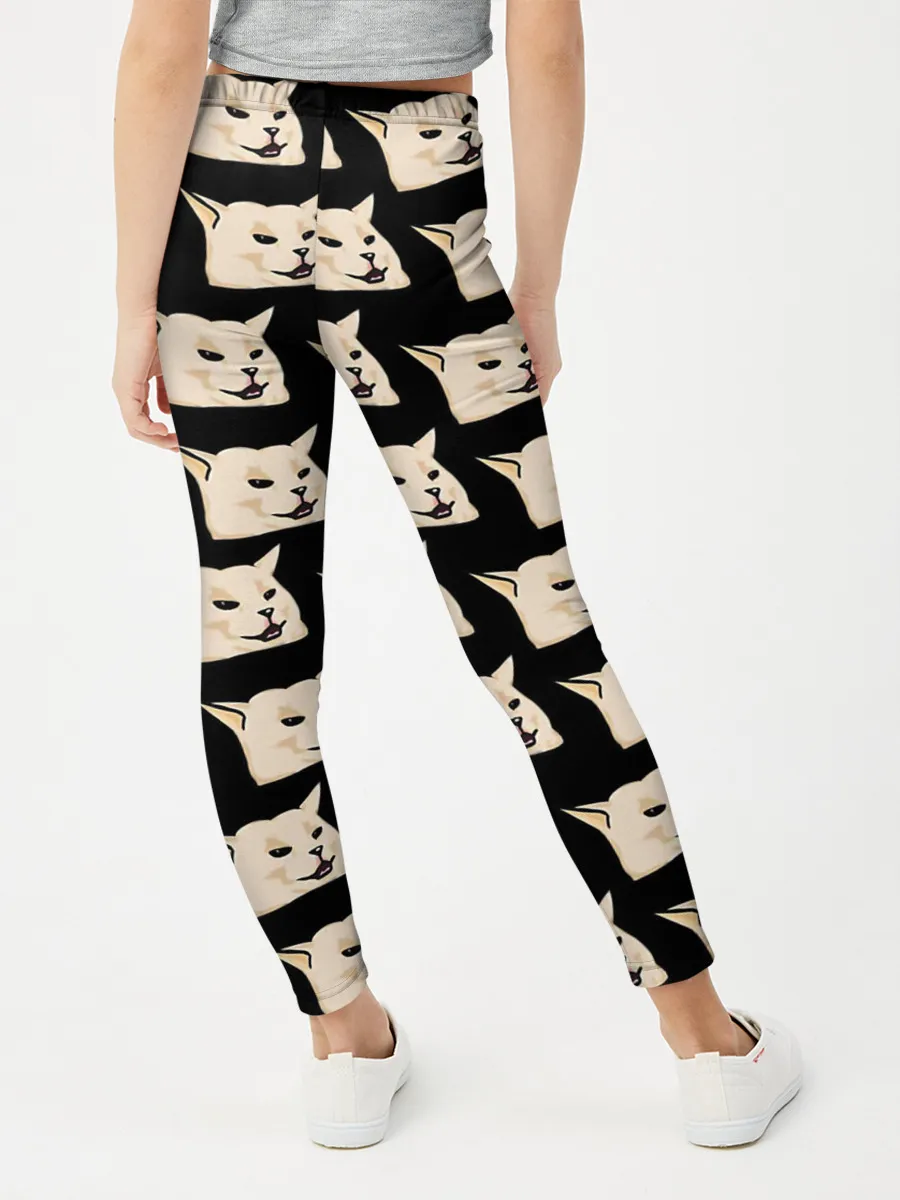 Леггинсы для девочки / woman yelling at cat