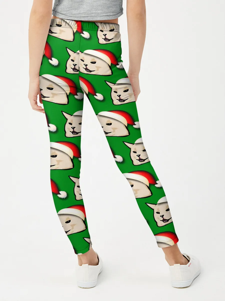 Леггинсы для девочки / woman yelling at cat