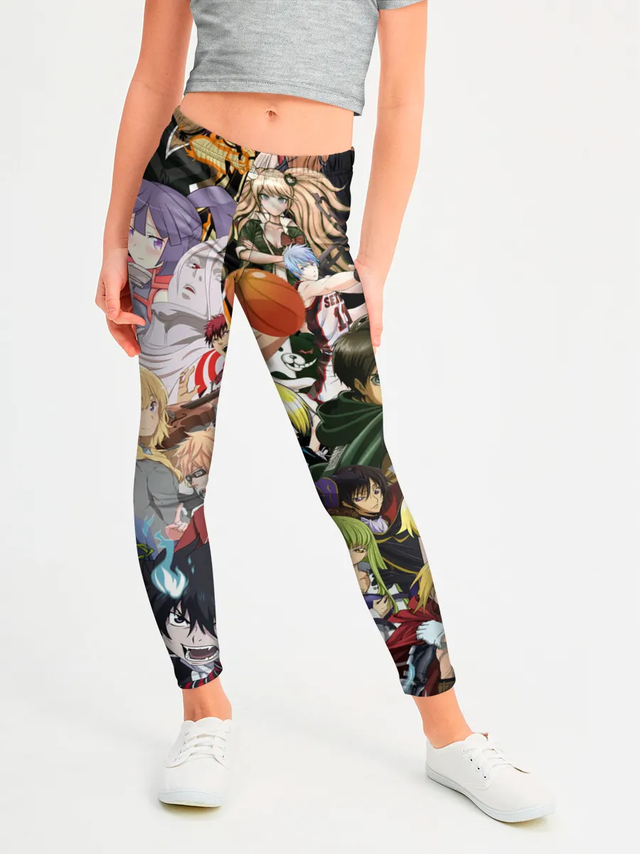 Леггинсы для девочки / Аниме коллаж