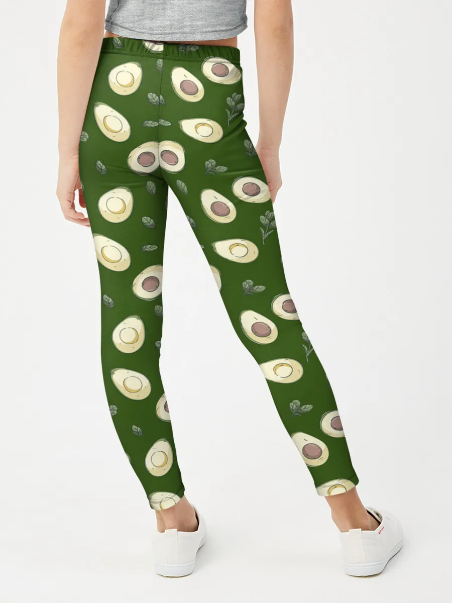 Леггинсы для девочки / АВОКАДО