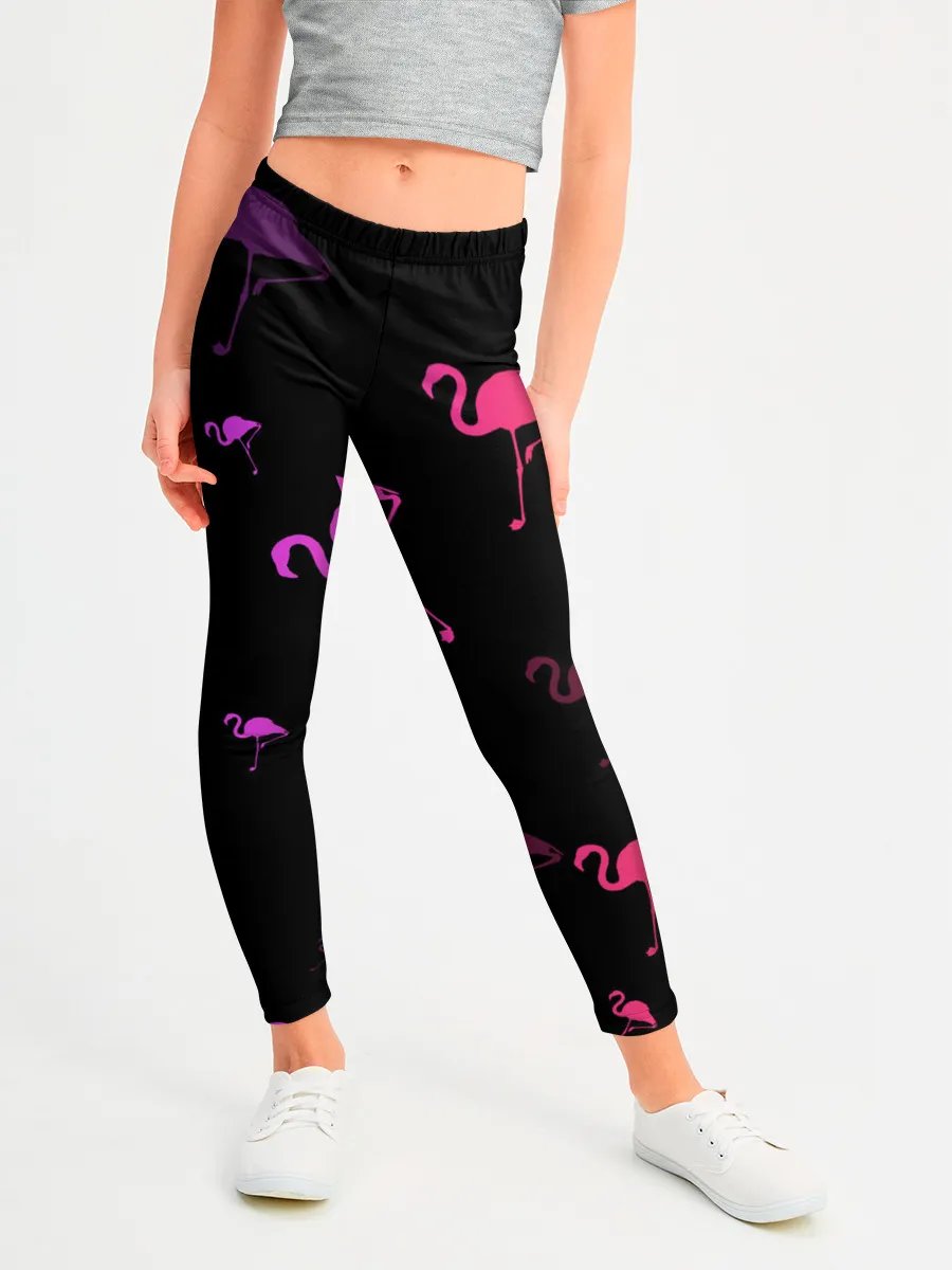 Леггинсы для девочки / Фламинго