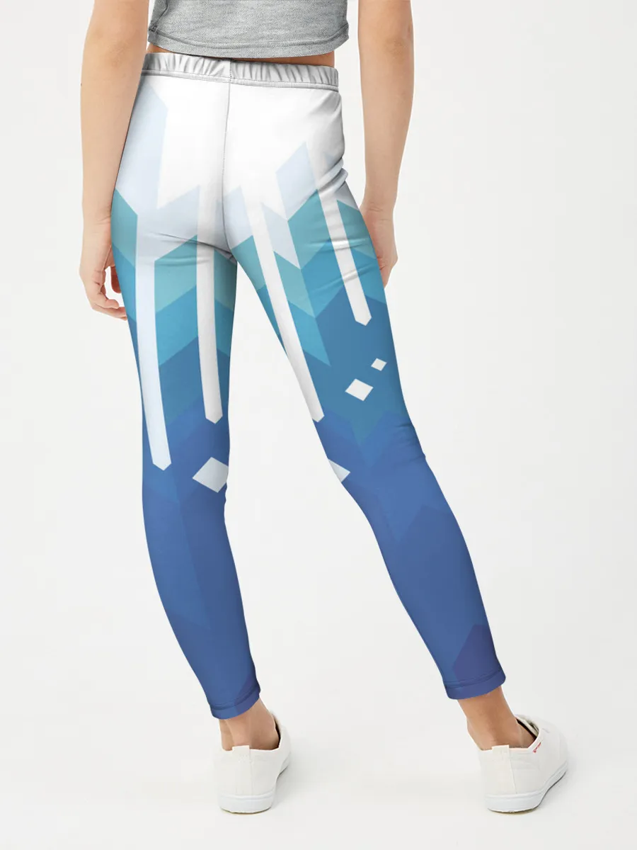 Леггинсы для девочки / Пиксельные сливки