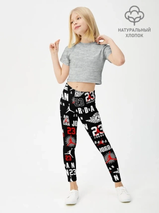 Леггинсы для девочки / MICHAEL JORDAN LOGOBOMBING