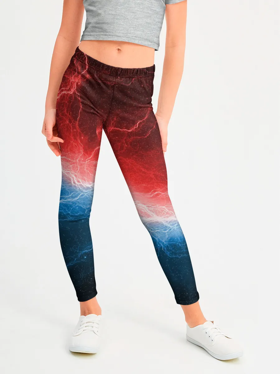 Леггинсы для девочки / Огонь и лёд