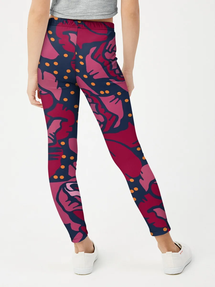 Леггинсы для девочки / Цветы