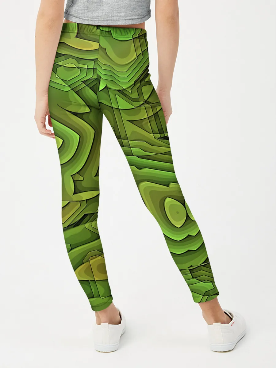 Леггинсы для девочки / Необычный камуфляж